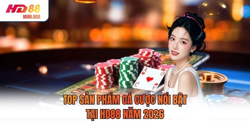 Top sản phẩm cá cược nổi bật tại HD88 năm 2026